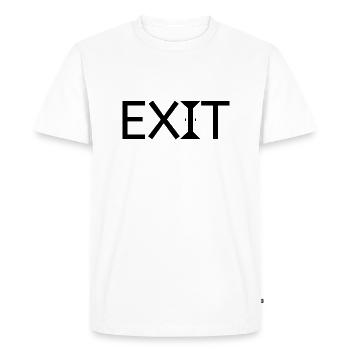 Sortie - T-shirt Premium bio Homme - blanc - Devant - Nico (187cm)