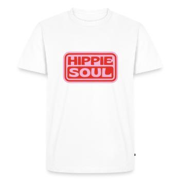 Âme hippie - T-shirt Premium bio Homme - blanc - Devant - Nico (187cm)