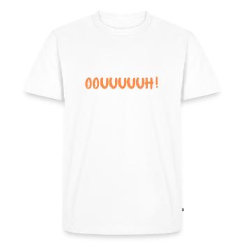 oouuuuuh MUG ET STICKERS - T-shirt Premium bio Homme - blanc - Devant - Nico (187cm)