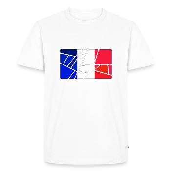 Guadeloupe - T-shirt Premium bio Homme - blanc - Devant - Nico (187cm)