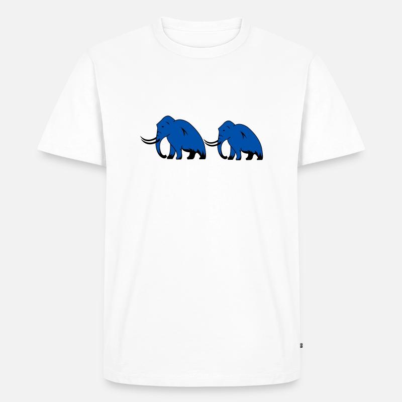 mammut 2 - Männer Premium Bio T-Shirt - Weiß
