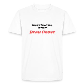 Today I'm in handsome kid mode - Men's Premium Organic T-Shirt - white - Front - Nico (187cm)