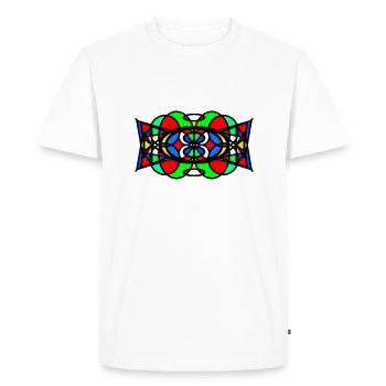 Modèle - T-shirt Premium bio Homme - blanc - Devant - Nico (187cm)
