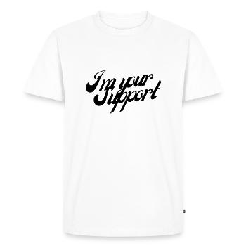 Im votre slogan de soutien - T-shirt Premium bio Homme - blanc - Devant - Nico (187cm)