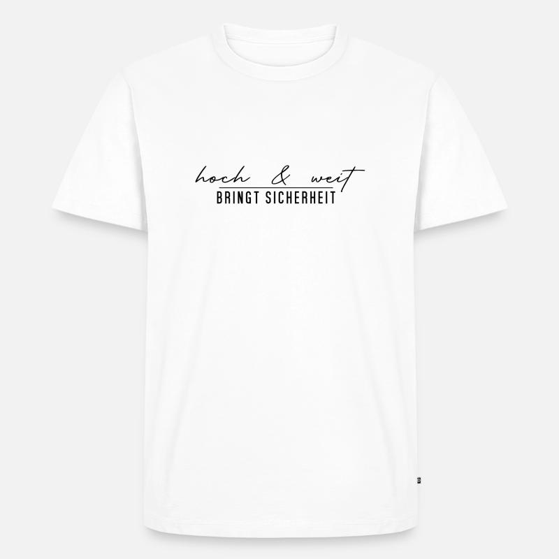 hoch und weit #3 - Männer Premium Bio T-Shirt - Weiß
