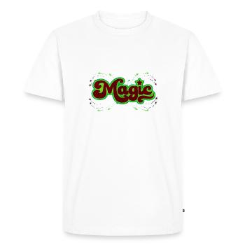 Père Noël magique Père Noël Nicolas Joyeux Noël Noël - T-shirt Premium bio Homme - blanc - Devant - Nico (187cm)