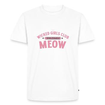Soirées Femme - T-shirt Premium bio Homme - blanc - Devant - Nico (187cm)