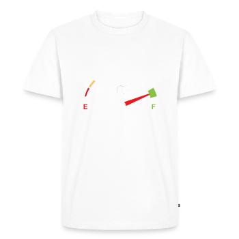 Puissance de la bière, Beerometer - T-shirt Premium bio Homme - blanc - Devant - Nico (187cm)