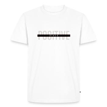 Positive Vibes - Men's Premium Organic T-Shirt - white - Front - Nico (187cm)