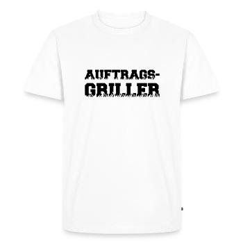 Grilleur sous contrat - T-shirt Premium bio Homme - blanc - Devant - Nico (187cm)