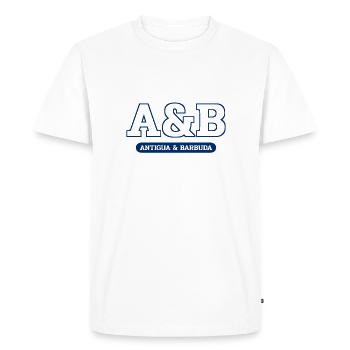 Antigua and Barbuda - St John's - West Indies - Men's Premium Organic T-Shirt - white - Front - Nico (187cm)