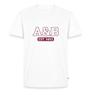 Antigua-et-Barbuda - St John’s - Antilles - T-shirt Premium bio Homme - blanc - Devant - Nico (187cm)