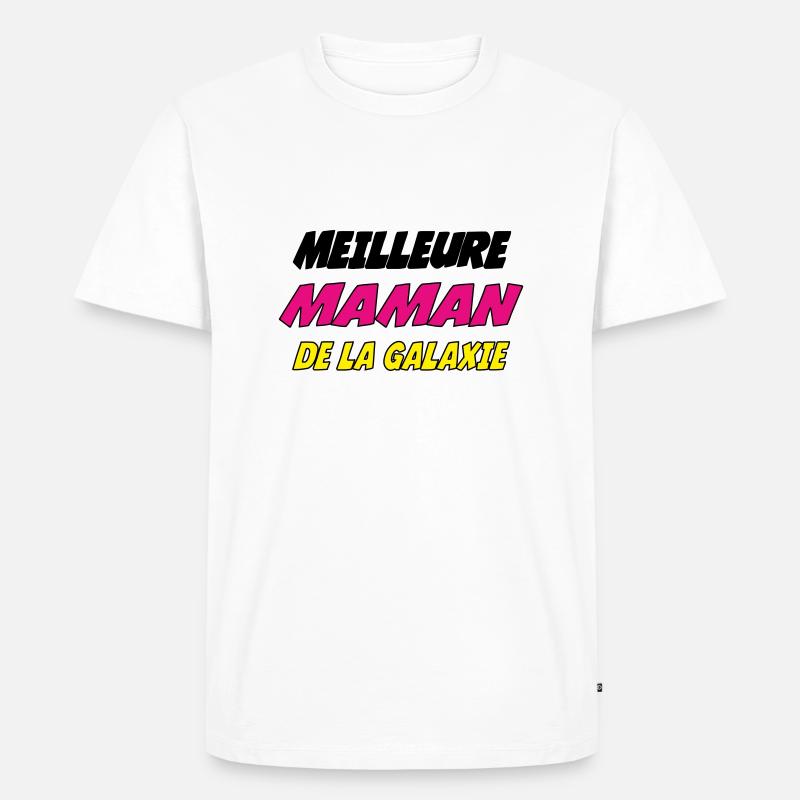 DIE BESTE MUTTER DER GALAXIE - Männer Premium Bio T-Shirt - Weiß
