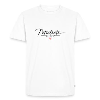 Godmother with a heart - Men's Premium Organic T-Shirt - white - Front - Nico (187cm)