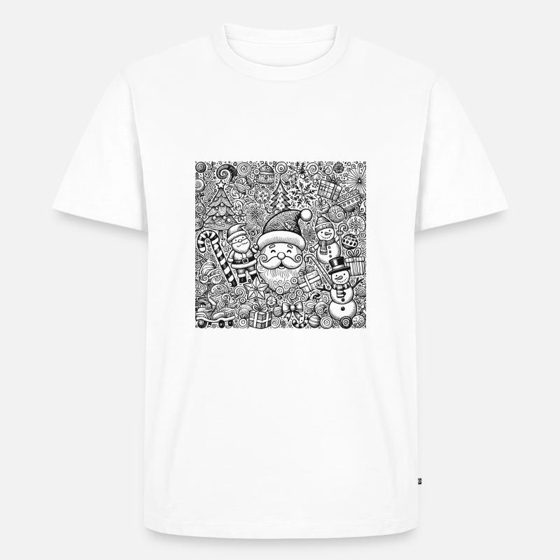 Weihnachten - Männer Premium Bio T-Shirt - Weiß