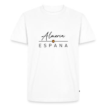 Spain - Almeria - Spain - España - Men's Premium Organic T-Shirt - white - Front - Nico (187cm)