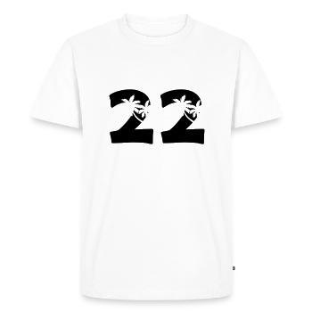22 - T-shirt Premium bio Homme - blanc - Devant - Nico (187cm)