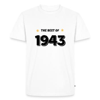 Best of 1943 - Men's Premium Organic T-Shirt - white - Front - Nico (187cm)