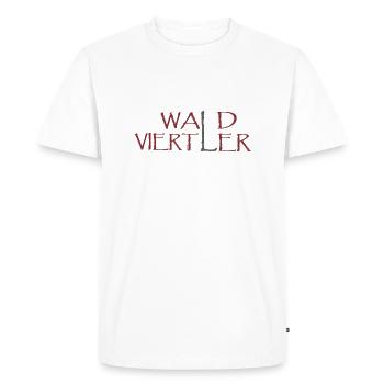 WaLdviertLer - Men's Premium Organic T-Shirt - white - Front - Nico (187cm)
