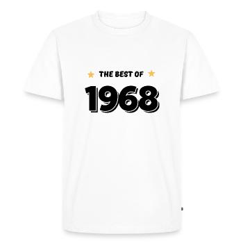Best of 1968 - T-shirt Premium bio Homme - blanc - Devant - Nico (187cm)