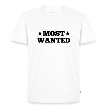 Les plus recherchés - T-shirt Premium bio Homme - blanc - Devant - Nico (187cm)