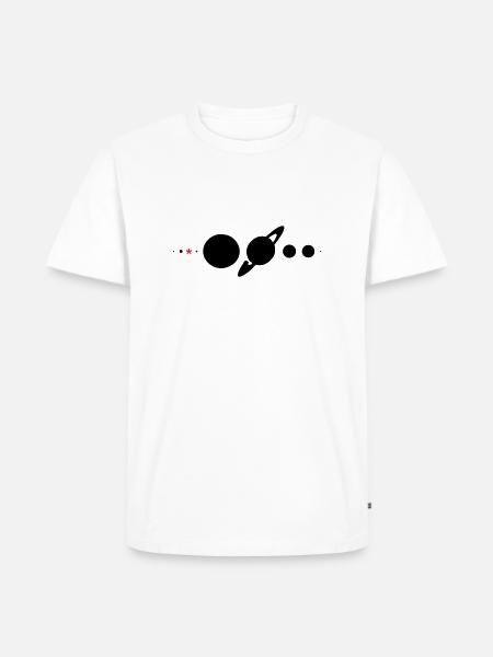 Sonnensystem* - Männer Premium Bio T-Shirt - Weiß