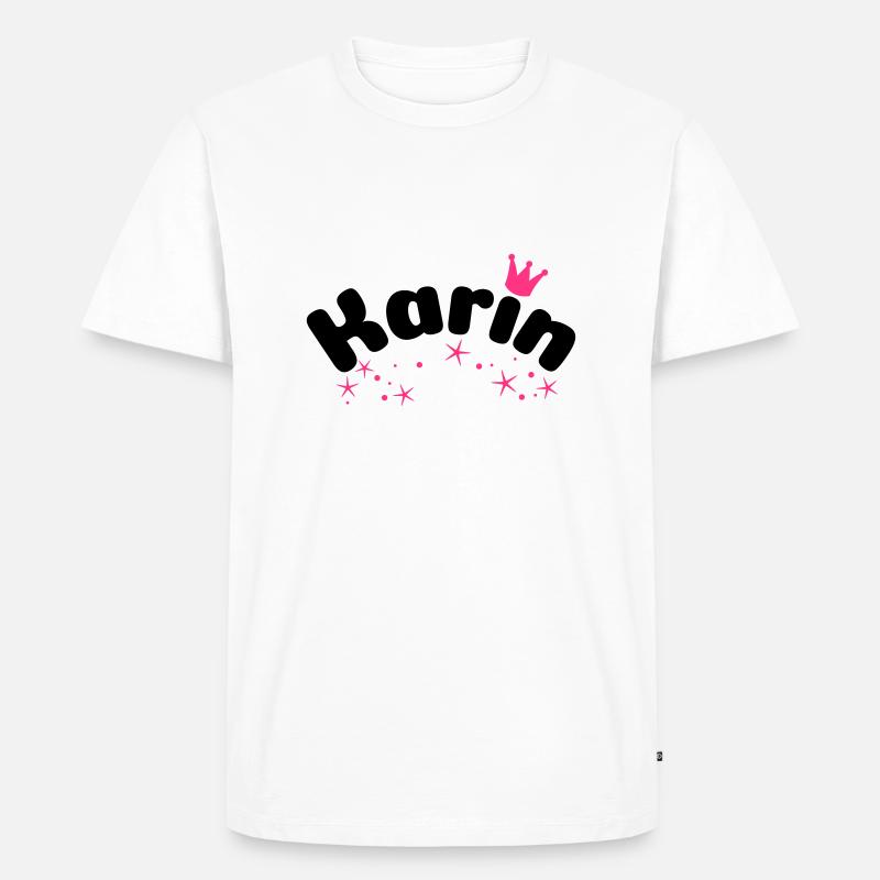 Karin - Männer Premium Bio T-Shirt - Weiß