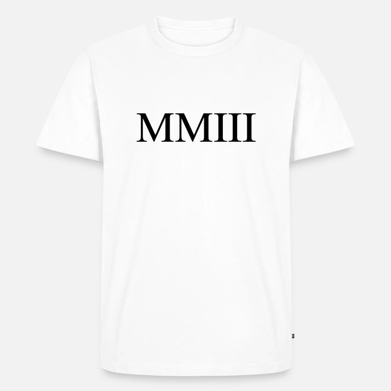 2003 - Männer Premium Bio T-Shirt - Weiß