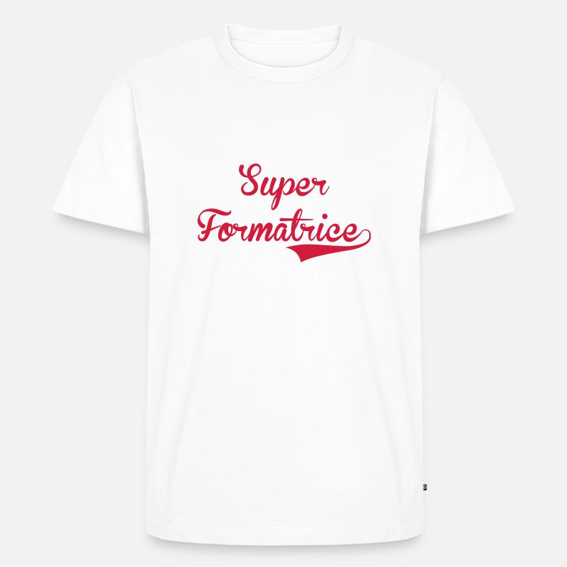 Ausbilder / Lehrer / Gestalter / trainer - Männer Premium Bio T-Shirt - Weiß