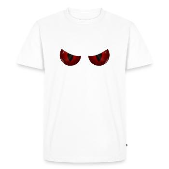 eyes - Men's Premium Organic T-Shirt - white - Front - Nico (187cm)