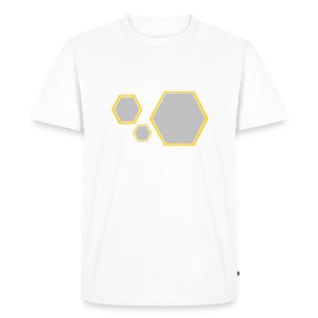Star Force emblem - Men's Premium Organic T-Shirt - white - Front - Nico (187cm)