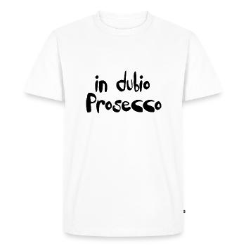 in dubio prosecco - T-shirt Premium bio Homme - blanc - Devant - Nico (187cm)