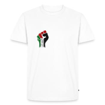 la Palestine libre - T-shirt Premium bio Homme - blanc - Devant - Nico (187cm)