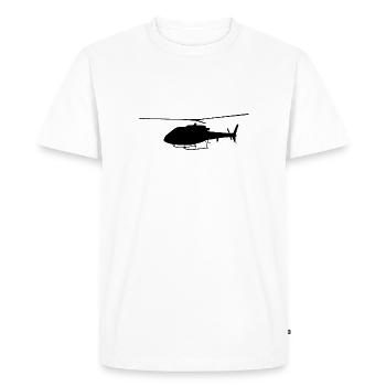 Hélicoptères, hélicoptères - T-shirt Premium bio Homme - blanc - Devant - Nico (187cm)
