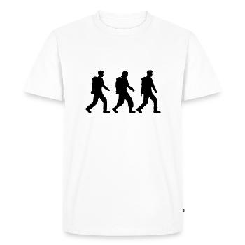 L’équipe 3 errant - T-shirt Premium bio Homme - blanc - Devant - Nico (187cm)