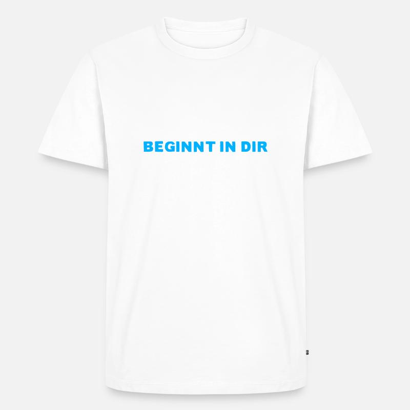 FRIEDEN BEGINNT IN DIR - Männer Premium Bio T-Shirt - undefined