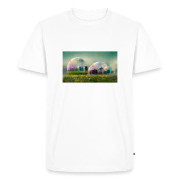 Bubble city - T-shirt Premium bio Homme - blanc - Devant - Nico (187cm)