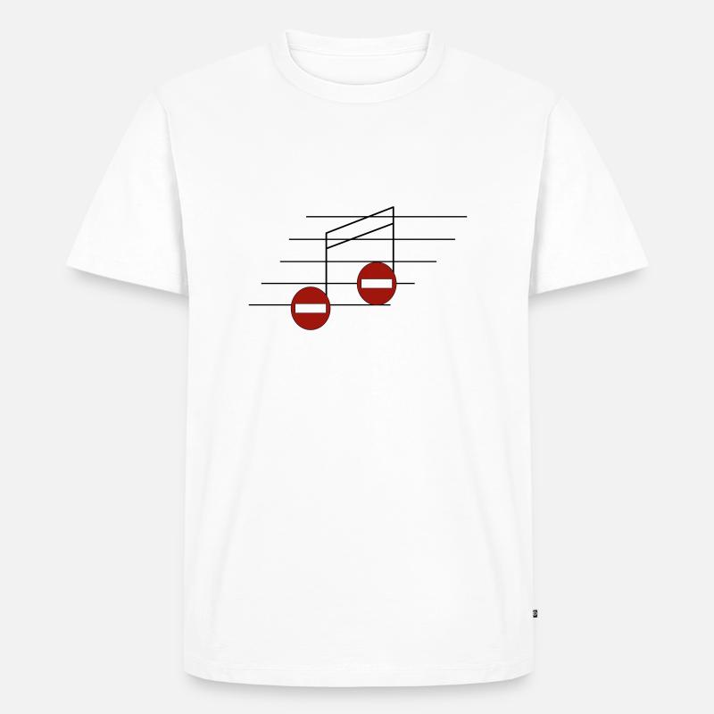 Verbotene Notizen - Männer Premium Bio T-Shirt - Weiß