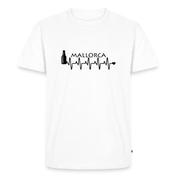 Mallorca love of beer - Men's Premium Organic T-Shirt - white - Front - Nico (187cm)