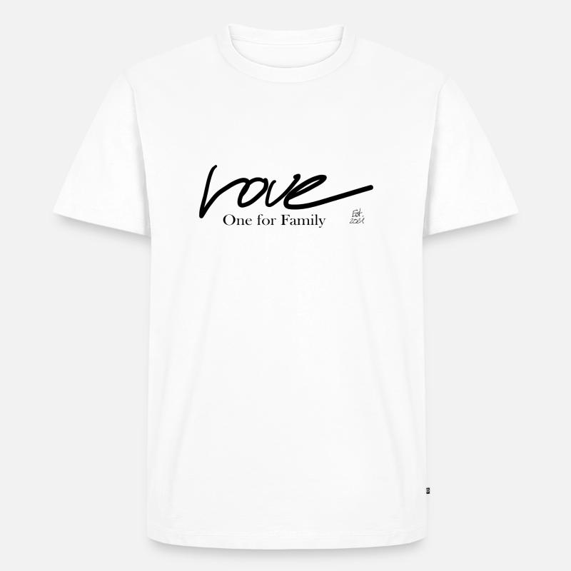 OFF - Love - Männer Premium Bio T-Shirt - Weiß