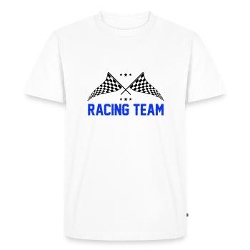Racing Team 0 - Men's Premium Organic T-Shirt - white - Front - Nico (187cm)