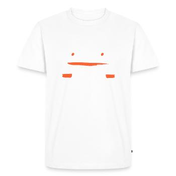prof de sport prof d'eps education physique - T-shirt Premium bio Homme - blanc - Devant - Nico (187cm)