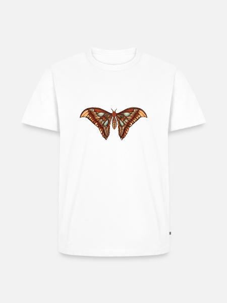Eine Illustration eines -Schmetterlings - Männer Premium Bio T-Shirt - Weiß