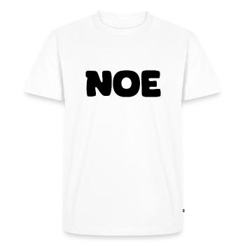 Nom - Noé - T-shirt Premium bio Homme - blanc - Devant - Nico (187cm)