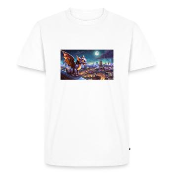 Gargoyle - young cute little monsters - Men's Premium Organic T-Shirt - white - Front - Nico (187cm)