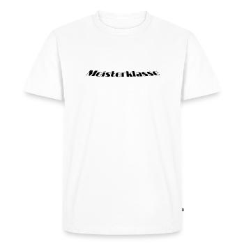 Classe de maître - T-shirt Premium bio Homme - blanc - Devant - Nico (187cm)