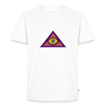 Troisième œil - T-shirt Premium bio Homme - blanc - Devant - Nico (187cm)