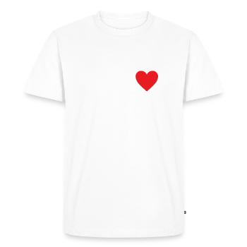 J’aime ma copine - T-shirt Premium bio Homme - blanc - Devant - Nico (187cm)