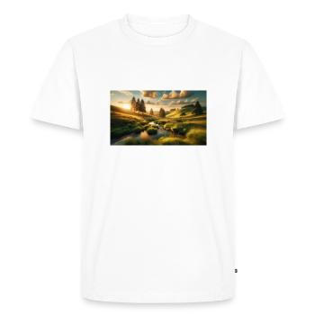 Landscape - Men's Premium Organic T-Shirt - white - Front - Nico (187cm)