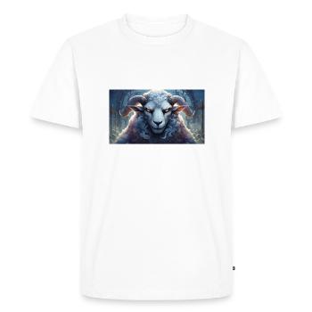 Animaux mignons - moutons - T-shirt Premium bio Homme - blanc - Devant - Nico (187cm)